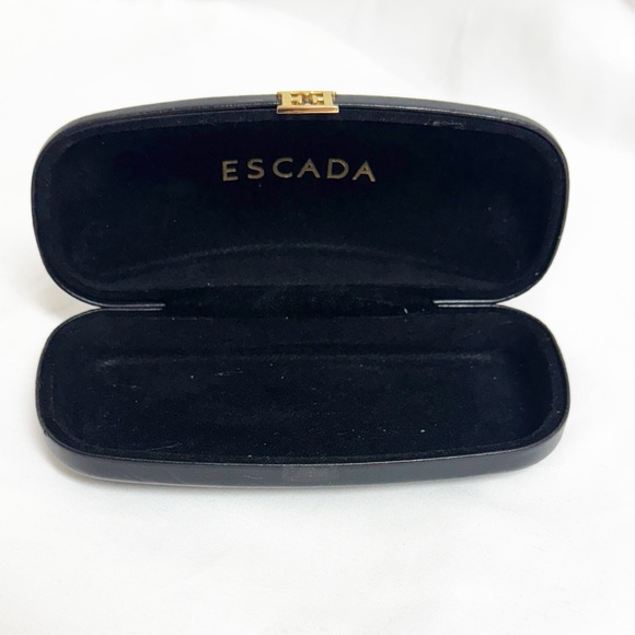 Escada Accessories - ESCADA Sunglasses Case Black With Gold Front Logo